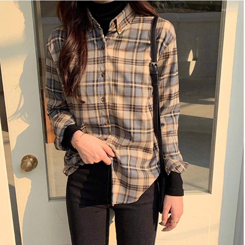 Women's Blouses Cotton Women Blouse Shirt Plaid 2022 Loose Casual Long Sleeve Large Size Tops Womens, Khaki
Women's Blouses Cotton Women Blouse Shirt Plaid 2022 Loose Casual Long Sleeve Large Size Tops Womens, Khaki