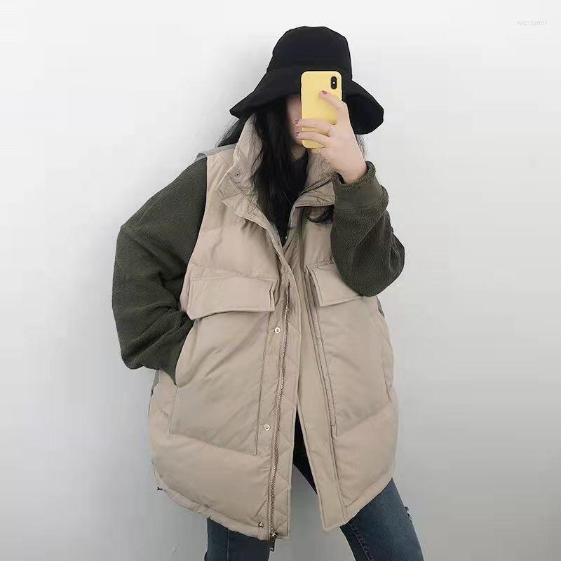 Women' Vests Winter Warm Faux Vest Cotton Padded Sleeveless Coat Women Casual Zipper Jacket Female Short Parka B03, Black
Women' Vests Winter Warm Faux Vest Cotton Padded Sleeveless Coat Women Casual Zipper Jacket Female Short Parka B03, Black