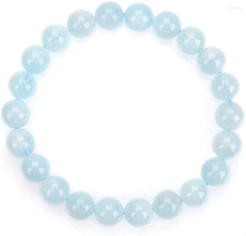 Strand Natural Gemstone Aquamarine Bracelet 7.5 Inch Stretchy Blue Chakra Stones 8mm Beads Healing Crystal Quartz Women Girls Gifts
Strand Natural Gemstone Aquamarine Bracelet 7.5 Inch Stretchy Blue Chakra Stones 8mm Beads Healing Crystal Quartz Women Girls Gifts