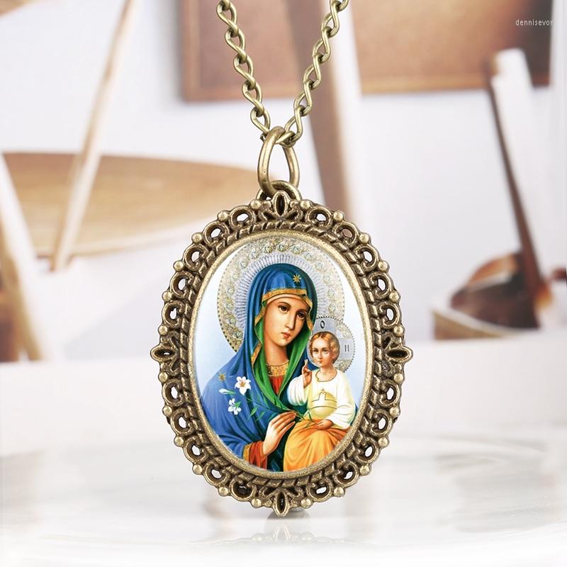 Pocket Watches Blessed Virgin Mary With Children Oil Painting Display Quartz Watch Retro Souvenir Pendant Necklace Clock Gifts For Women
Pocket Watches Blessed Virgin Mary With Children Oil Painting Display Quartz Watch Retro Souvenir Pendant Necklace Clock Gifts For Women