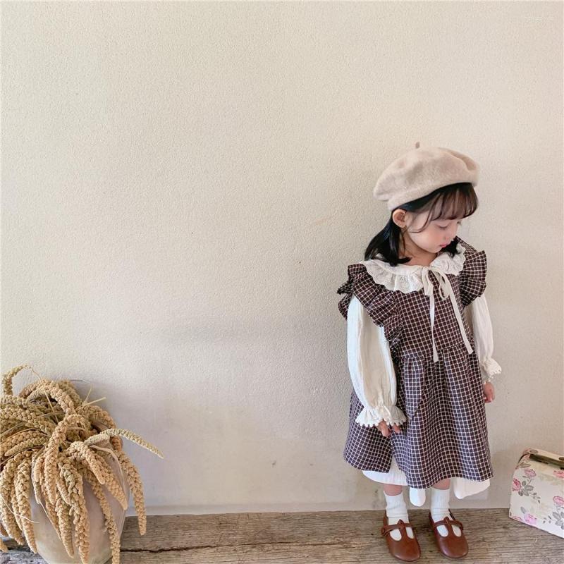 Clothing Sets Korean Children's Dresses 2022 Spring Autumn And Girls Suit Baby Long-sleeved Plaid Dress Two-piece, Black
Clothing Sets Korean Children's Dresses 2022 Spring Autumn And Girls Suit Baby Long-sleeved Plaid Dress Two-piece, Black