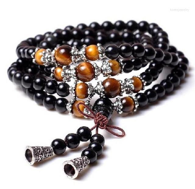 Strand Black Onyx With Tiger Eye Stone Tibet Buddhist Buddha Meditation 108 Prayer Bead Mala Bracelet Yoga Women And Men Jewelry
Strand Black Onyx With Tiger Eye Stone Tibet Buddhist Buddha Meditation 108 Prayer Bead Mala Bracelet Yoga Women And Men Jewelry