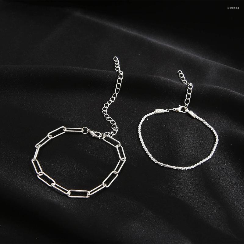 Link Bracelets Fashion Silver Colour Double Layer Bracelet Sparkling Exquisite Simple Women Fine Jewelry Accessories
Link Bracelets Fashion Silver Colour Double Layer Bracelet Sparkling Exquisite Simple Women Fine Jewelry Accessories