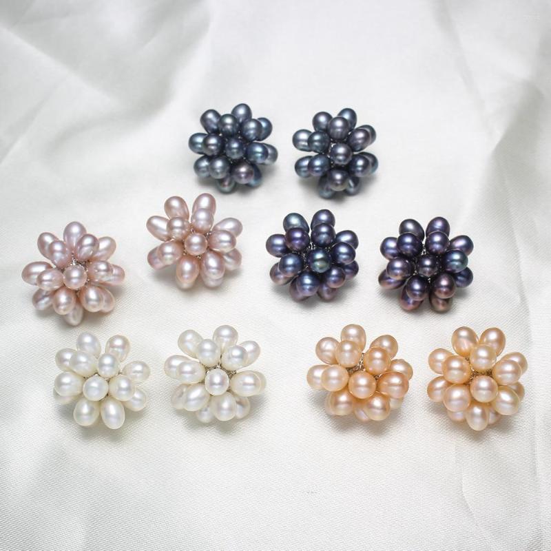 Stud Earrings 1 Pair High Quality Natural Real Freshwater Pearl Flower White Pink Purple Black Grey Wedding
Stud Earrings 1 Pair High Quality Natural Real Freshwater Pearl Flower White Pink Purple Black Grey Wedding