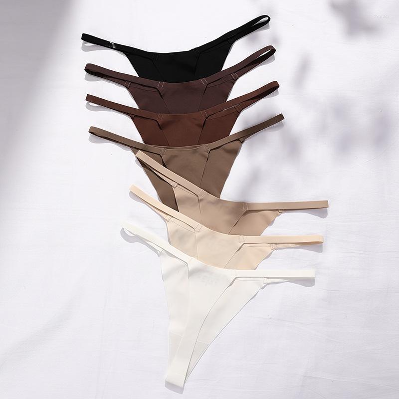 Women' Panties Low Rise Japan Lingerie For Women Slips Majtki Ice Silk Quick Dry Seamless Thongs Bikini Underwear Langeri Fio Dental, Dark brown
Women' Panties Low Rise Japan Lingerie For Women Slips Majtki Ice Silk Quick Dry Seamless Thongs Bikini Underwear Langeri Fio Dental, Dark brown
