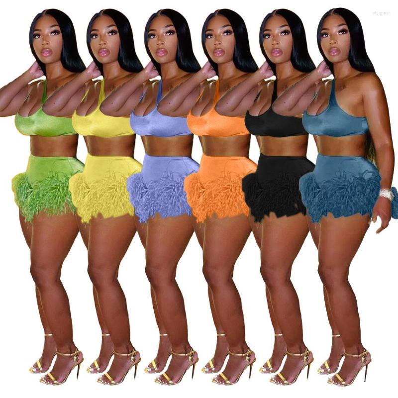 Women' Tracksuits Sexy Feathers Two Piece Set 2022 Summer Women Party Outfits Tank Crop Top Shorts Fashion Night Clubwear Suit, Orange
Women' Tracksuits Sexy Feathers Two Piece Set 2022 Summer Women Party Outfits Tank Crop Top Shorts Fashion Night Clubwear Suit, Orange