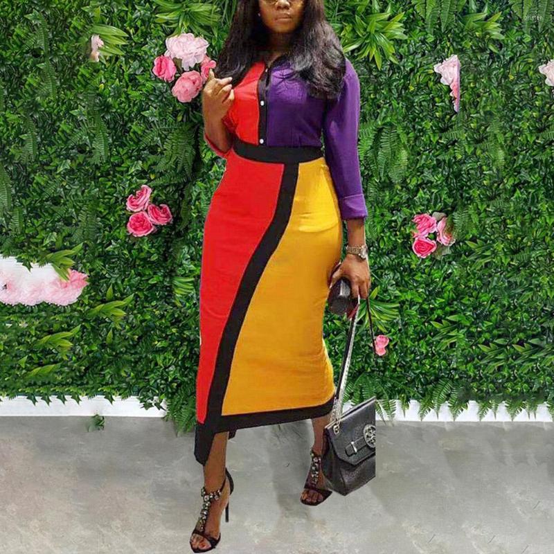 Skirts HAOOHU Fashion Contrast Color Women's Knit Dress African Slim Base Sweater With Long Sleeve Polo Collar Urban Casual, Red
Skirts HAOOHU Fashion Contrast Color Women's Knit Dress African Slim Base Sweater With Long Sleeve Polo Collar Urban Casual, Red