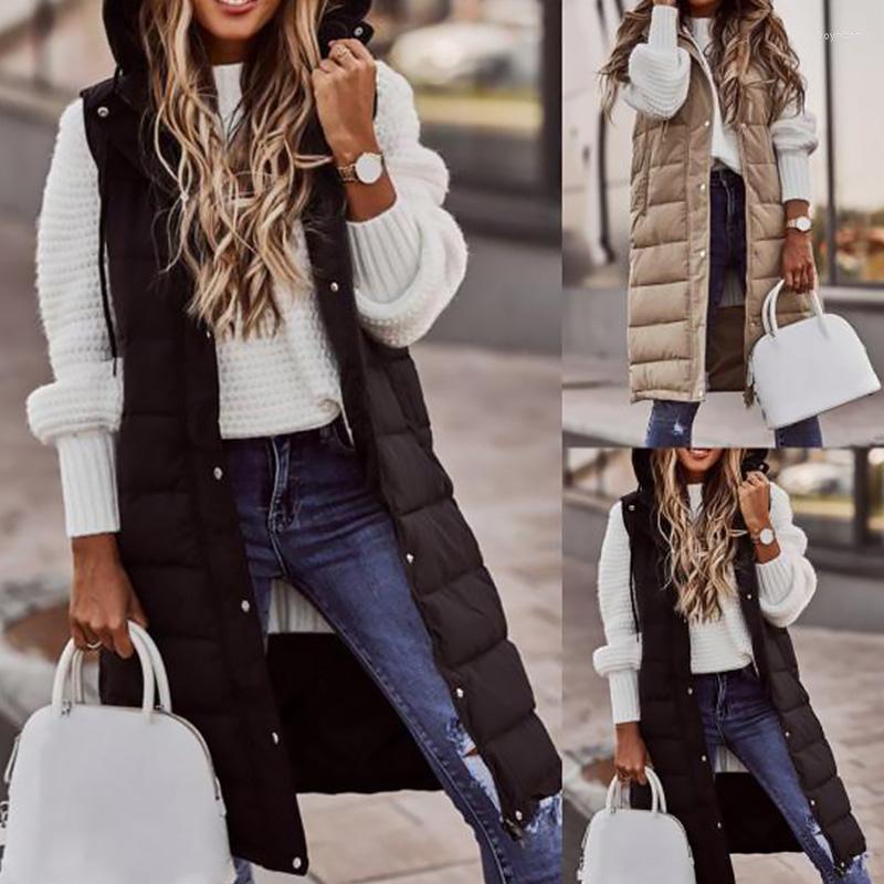 Women' Vests Hooded Vest Coat Women Autumn Winter Warm Long Cotton Waistcoat Windproof Female Sleeveless Slim 2022
Women' Vests Hooded Vest Coat Women Autumn Winter Warm Long Cotton Waistcoat Windproof Female Sleeveless Slim 2022