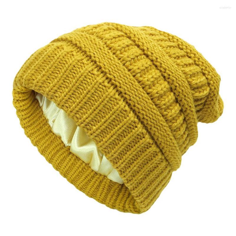 Beanies Autumn And Winter Hat Ladies Fashion Protective Hairstyle Warm Wool Knitted Satin Solid Color
Beanies Autumn And Winter Hat Ladies Fashion Protective Hairstyle Warm Wool Knitted Satin Solid Color