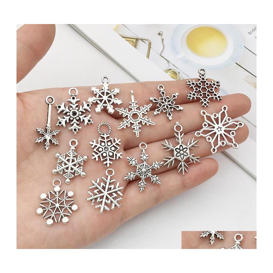 Charms Mixed Christmas Snowflake Pendants Fit For Necklace Bracelet Jewelry Making Diy Handmade Antique Sier Accessories C3 Drop Del Otxi9
Charms Mixed Christmas Snowflake Pendants Fit For Necklace Bracelet Jewelry Making Diy Handmade Antique Sier Accessories C3 Drop Del Otxi9