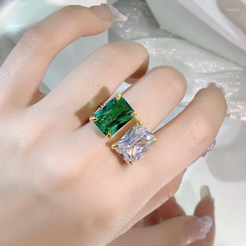 Cluster Rings Bright High-grade Retro Emerald Malachite Green Zircon Diamond Opening Adjustable Ring For Women Wedding Banquet Jewelry Gifts
Cluster Rings Bright High-grade Retro Emerald Malachite Green Zircon Diamond Opening Adjustable Ring For Women Wedding Banquet Jewelry Gifts