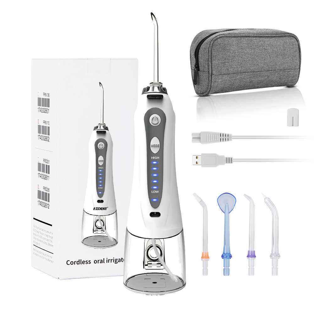 Oral Irrigators Other Hygiene AZDENT HF-9 Irrigator USB Rechargeable Portable Water Dental Flosser Cleaning 221215