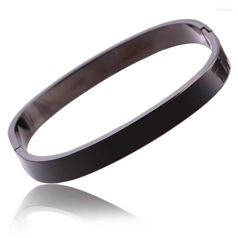 Bangle Fashion Stainless Steel Jewelry Bracelets Bangles for Women Gold Color Square