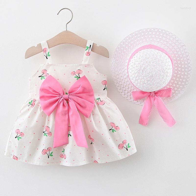 Girl Dresses 2Piece Set Summer Kids Clothes Girls Cartoon Cute Print Cherry Sleeveless Cotton Baby Pink Dress Sunhat Toddler BC2206-1
Girl Dresses 2Piece Set Summer Kids Clothes Girls Cartoon Cute Print Cherry Sleeveless Cotton Baby Pink Dress Sunhat Toddler BC2206-1