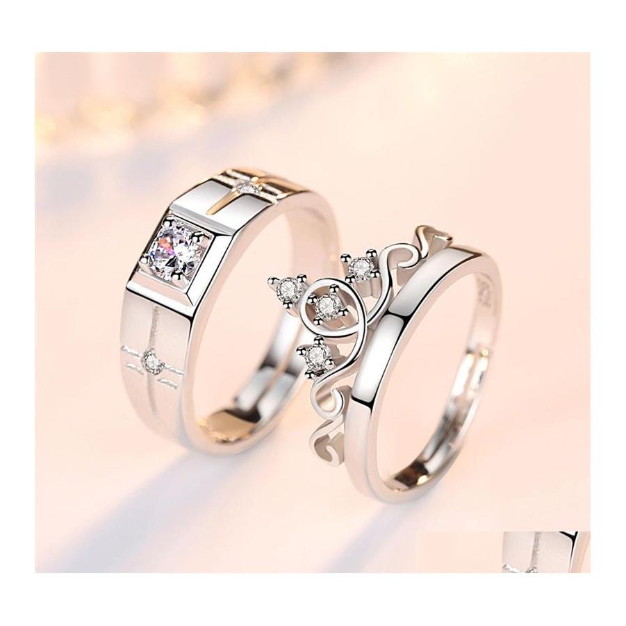 With Side Stones Nehzy 925 Sterling Sier Jewelry Fashion Couple Ring Engagement Wedding Anniversary Gift Woman Man Crown Open 2317 Q Ot9X6
With Side Stones Nehzy 925 Sterling Sier Jewelry Fashion Couple Ring Engagement Wedding Anniversary Gift Woman Man Crown Open 2317 Q Ot9X6