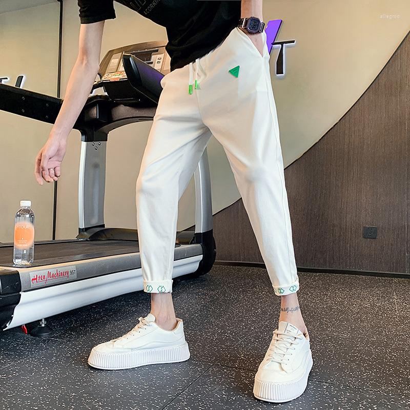 Men's Pants High Quality Summer Thin Hem Cent Casual Men Trendy Korean White For Class Slim Fit Nine Quarter Men's, Black
Men's Pants High Quality Summer Thin Hem Cent Casual Men Trendy Korean White For Class Slim Fit Nine Quarter Men's, Black