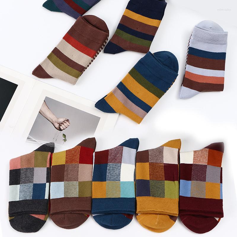 Men's Socks Fashion 5 Pairs/Lot Comfortable Soft Cotton Free Size Middle Tube Compression Square Stripe Men 39-45, Picture shown
Men's Socks Fashion 5 Pairs/Lot Comfortable Soft Cotton Free Size Middle Tube Compression Square Stripe Men 39-45, Picture shown