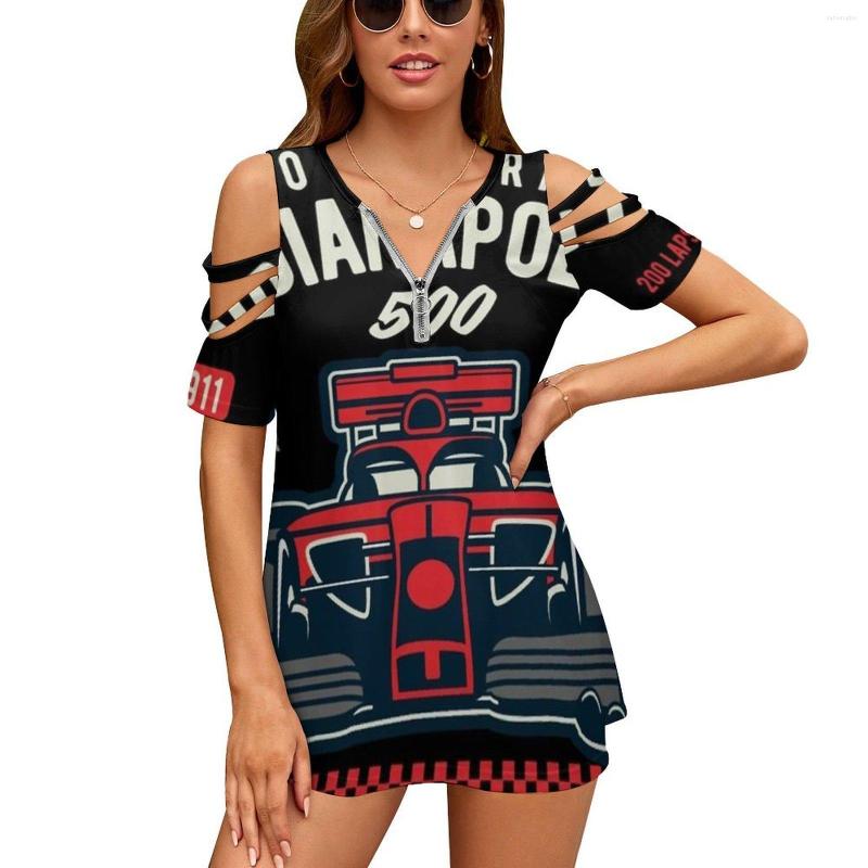 Women's T Shirts Indianapolis 500 Mile Race Women'S T-Shirt Fashion Printed Zipper V-Neck Short Sleeve Casual Plus Size, Nz019
Women's T Shirts Indianapolis 500 Mile Race Women'S T-Shirt Fashion Printed Zipper V-Neck Short Sleeve Casual Plus Size, Nz019