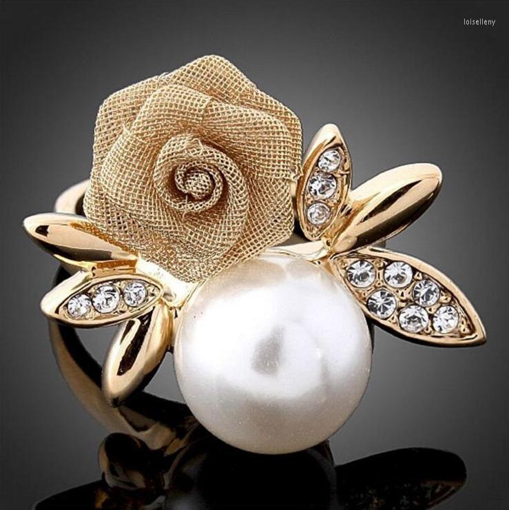 Cluster Rings Est Elegant Fashion Grid Rose Simulated Pearl Vintage Gold Color Retro Crystal Bague Femme Gift
Cluster Rings Est Elegant Fashion Grid Rose Simulated Pearl Vintage Gold Color Retro Crystal Bague Femme Gift