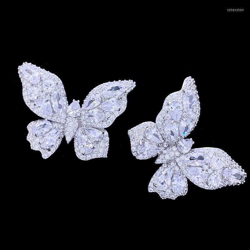 Stud Earrings High Quality Elegant Gold Color Cubic Zircon Big Butterfly Earring For Women Wedding Bridals Jewelry
Stud Earrings High Quality Elegant Gold Color Cubic Zircon Big Butterfly Earring For Women Wedding Bridals Jewelry