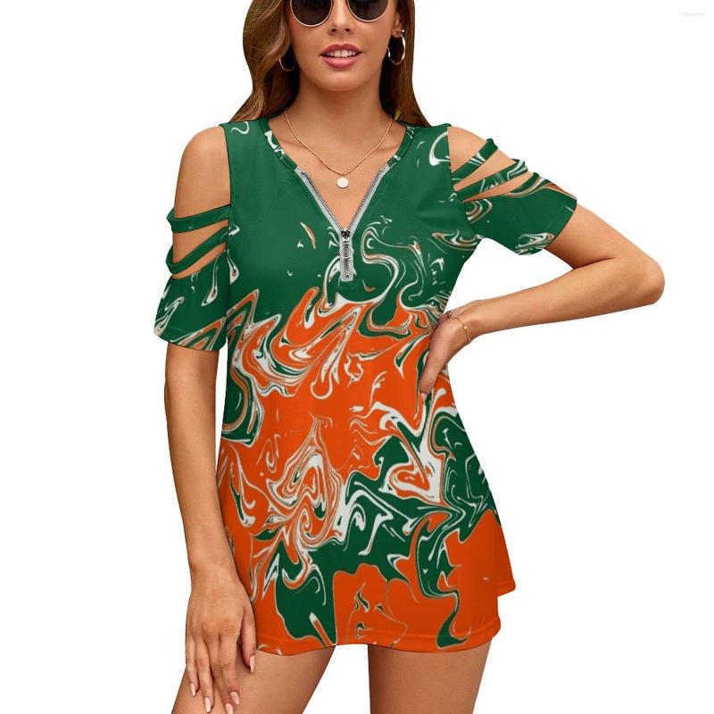 Women's T Shirts U Of Miami Women'S T-Shirt Fashion Printed Zipper V-Neck Short Sleeve Casual Plus Size Florida, Nt
Women's T Shirts U Of Miami Women'S T-Shirt Fashion Printed Zipper V-Neck Short Sleeve Casual Plus Size Florida, Nt
