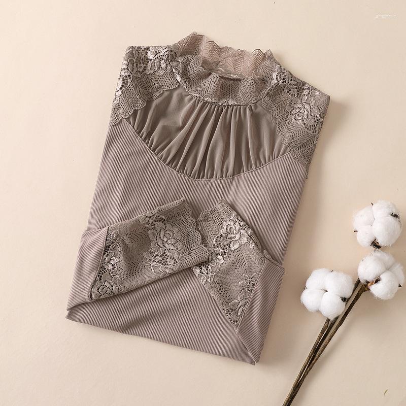 Women's T Shirts Lace Undercoat Women's Autumn And Winter Sexy Slim Half High Collar Long Sleeve Mesh Splice Top, Black
Women's T Shirts Lace Undercoat Women's Autumn And Winter Sexy Slim Half High Collar Long Sleeve Mesh Splice Top, Black