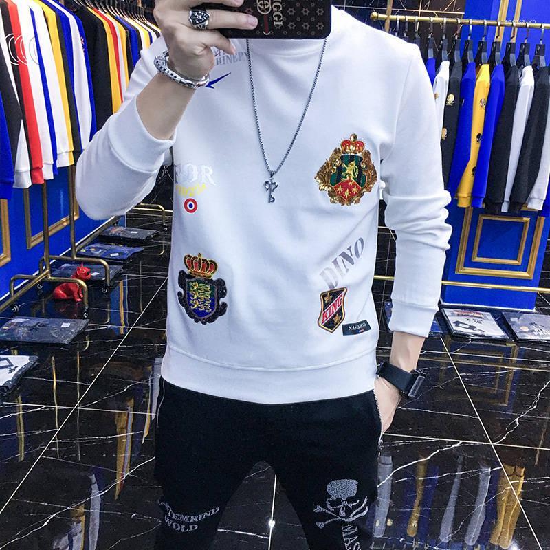 Men's Hoodies Brand Black Chandal Hombre Completo Spring Sweatshirt Men Long Sleeve Vetement Homme Casual Top Shiny Badge Sweatshirts
Men's Hoodies Brand Black Chandal Hombre Completo Spring Sweatshirt Men Long Sleeve Vetement Homme Casual Top Shiny Badge Sweatshirts
