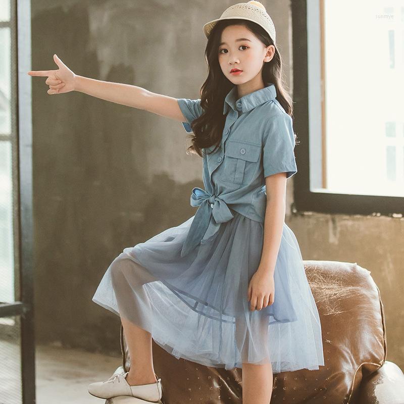 Clothing Sets 2022 Summer Girls Kids Clothes Set Princess Costume Short Sleeve Tops Shirts Mesh Skirt 2 Pcs Suit For Teenage Girl, Blue
Clothing Sets 2022 Summer Girls Kids Clothes Set Princess Costume Short Sleeve Tops Shirts Mesh Skirt 2 Pcs Suit For Teenage Girl, Blue