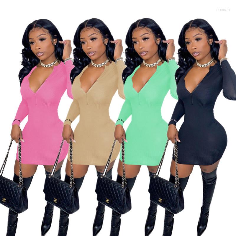 Casual Dresses Echoine Solid Embroidery Letter Ribbed Knitted Mini Dress Sexy Skinny Long Sleeve Autumn Vintage Vestido Women Clothing, Black
Casual Dresses Echoine Solid Embroidery Letter Ribbed Knitted Mini Dress Sexy Skinny Long Sleeve Autumn Vintage Vestido Women Clothing, Black