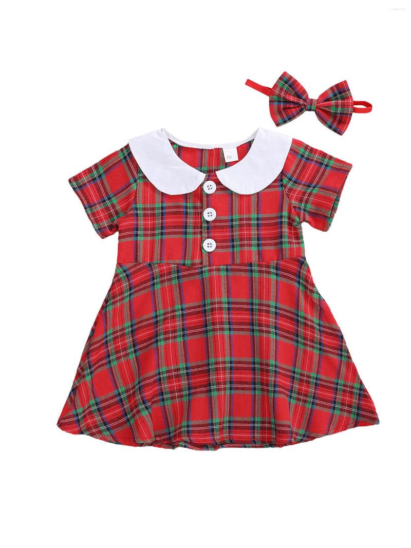 Girl Dresses Toddler Baby Girls Plaid Print Clothes Set Short Sleeve Lapel Neck Front Button Dress Bow-knot Headband For Summer 0-2T, Red
Girl Dresses Toddler Baby Girls Plaid Print Clothes Set Short Sleeve Lapel Neck Front Button Dress Bow-knot Headband For Summer 0-2T, Red