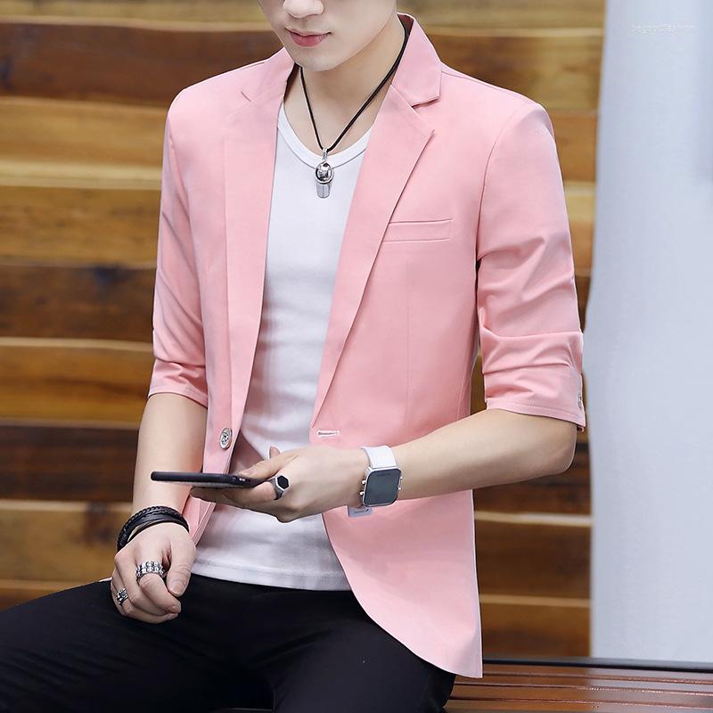 Men's Suits HOO 2022 Men's Summer Half Sleeve Blazer Youth Casual Slim Fit Handsome Mid-Sleeve, White
Men's Suits HOO 2022 Men's Summer Half Sleeve Blazer Youth Casual Slim Fit Handsome Mid-Sleeve, White