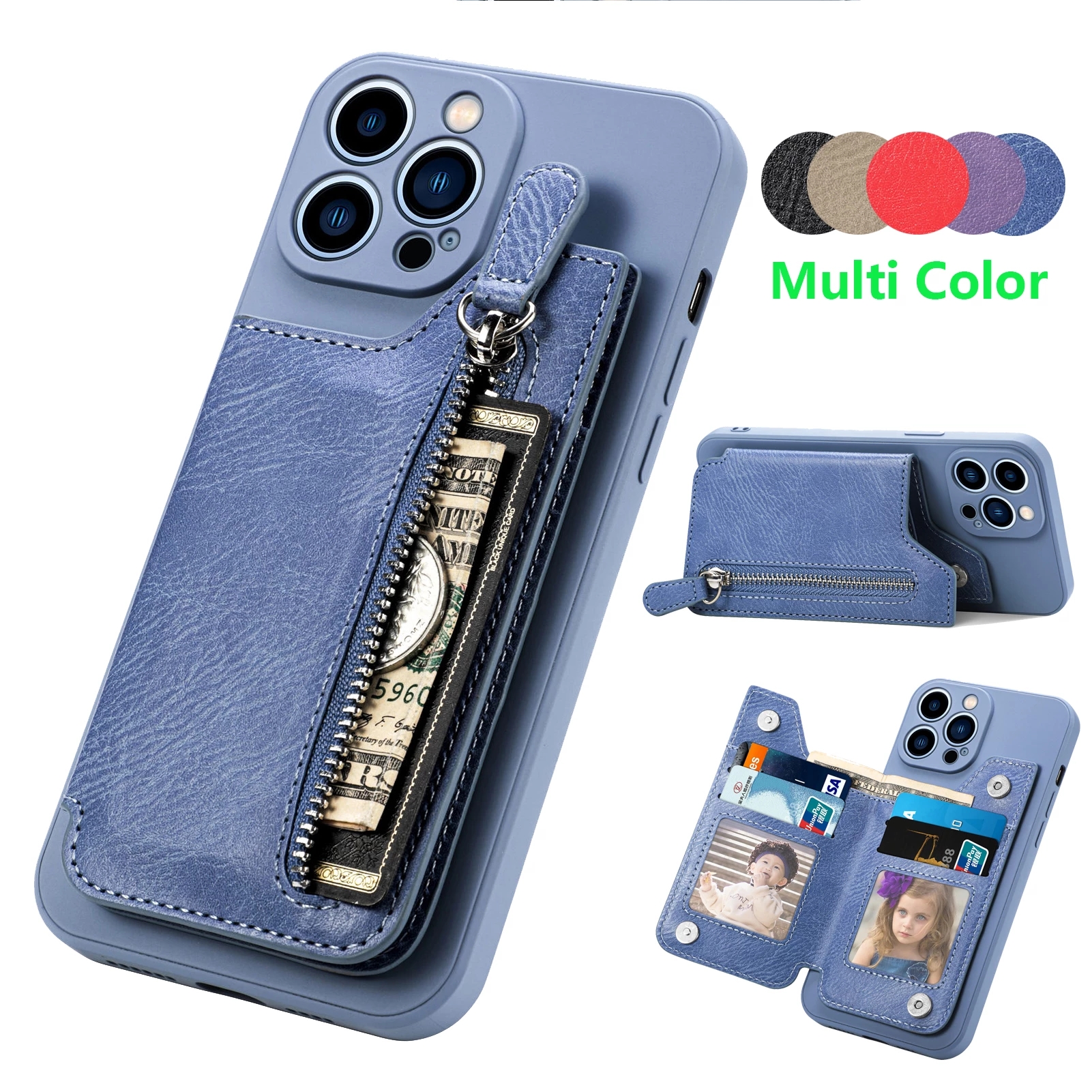Luxury cases Zipper Cards Holder Leather Wallet Phone Case For iPhone 14 13 Pro Max 12 11 13Mini XS X XR 6 8 7 Plus SE 2022 Anti-drop Cover
Luxury cases Zipper Cards Holder Leather Wallet Phone Case For iPhone 14 13 Pro Max 12 11 13Mini XS X XR 6 8 7 Plus SE 2022 Anti-drop Cover