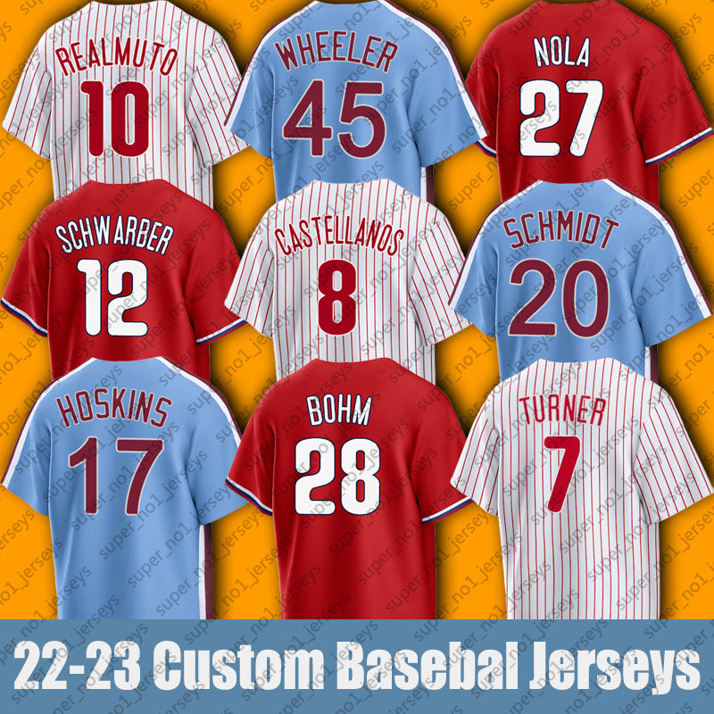 7 Trea Turner Baseball Jersey Philadelphia Bryce JT Realmuto Harper Phillies Aaron Nola Rhys Hoskins Alec Bohm Jerseys Kyle Schwarber Taijuan Walker Brandon Marsh, Woman custom jersey (fcr)
7 Trea Turner Baseball Jersey Philadelphia Bryce JT Realmuto Harper Phillies Aaron Nola Rhys Hoskins Alec Bohm Jerseys Kyle Schwarber Taijuan Walker Brandon Marsh, Woman custom jersey (fcr)