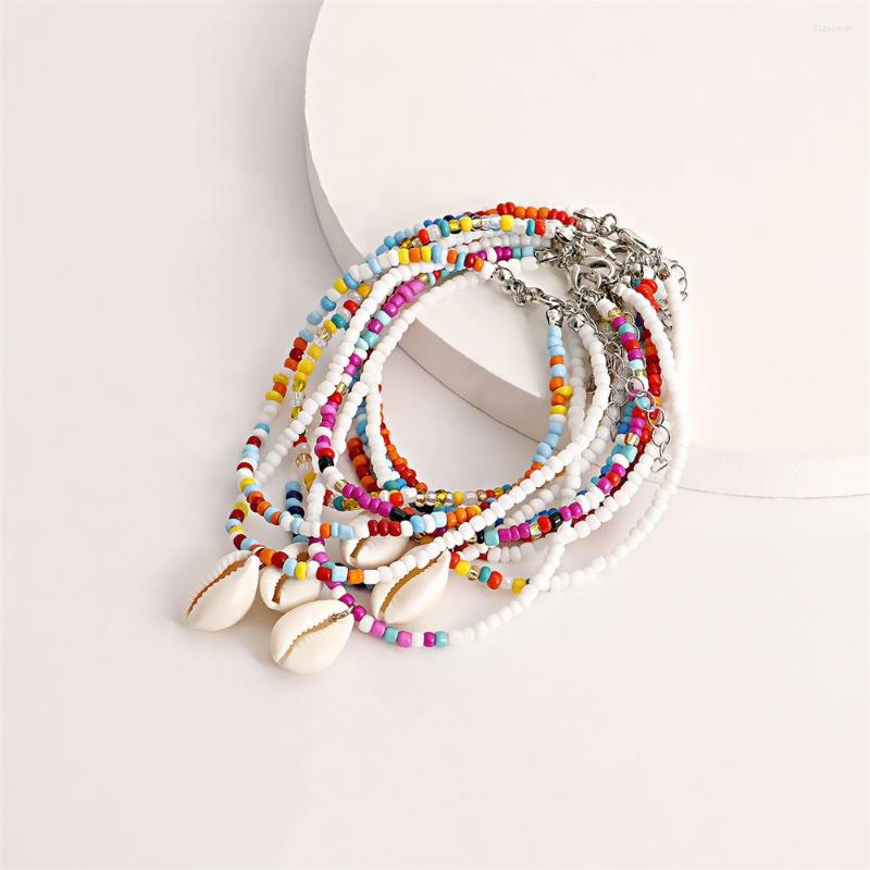 Anklets Bohemian Double-layer Color Rice Bead Shell Beach Anklet Women's Gift European And American Jewelry
Anklets Bohemian Double-layer Color Rice Bead Shell Beach Anklet Women's Gift European And American Jewelry