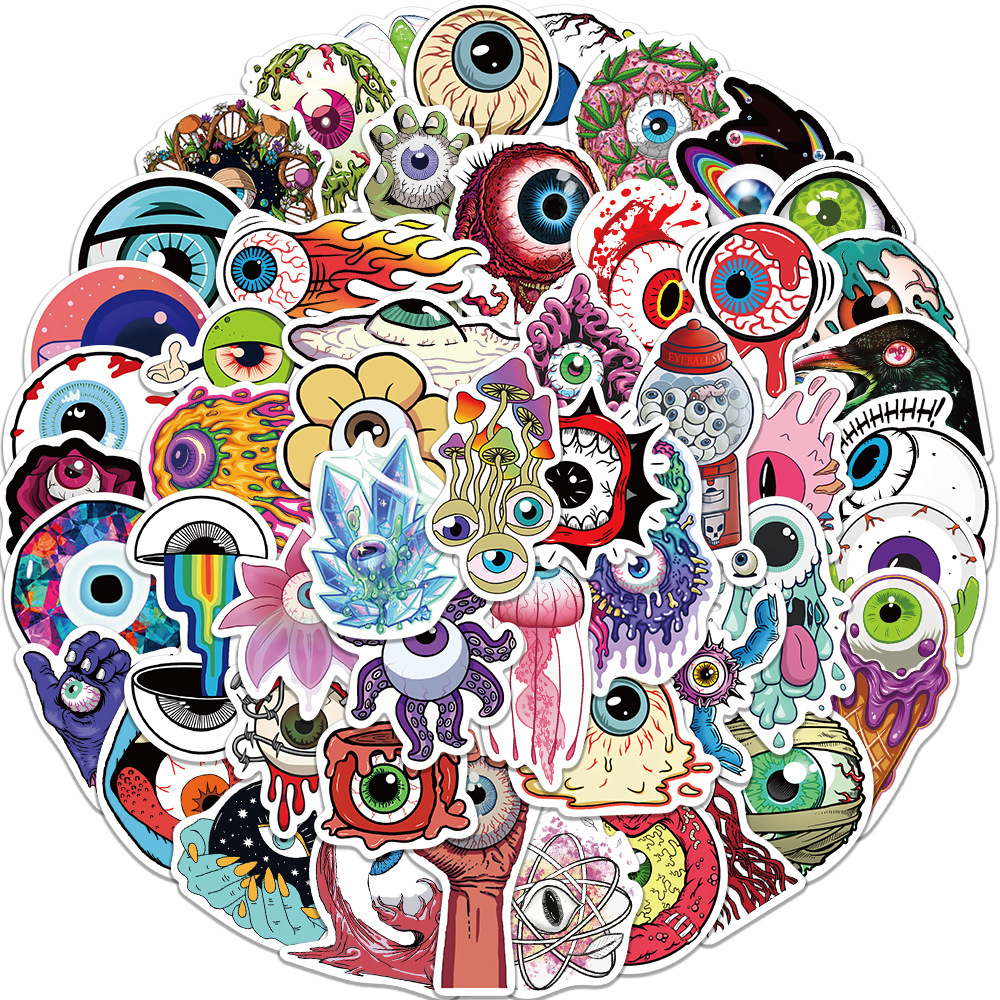 52Pcs Eyeball Stickers Skate Accessories Waterproof Vinyl Sticker For Skateboard Laptop Luggage Bicycle Motorcycle Phone Car Decals Party Decor
52Pcs Eyeball Stickers Skate Accessories Waterproof Vinyl Sticker For Skateboard Laptop Luggage Bicycle Motorcycle Phone Car Decals Party Decor