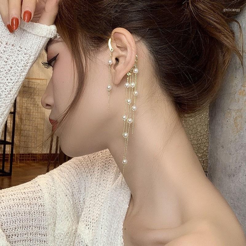 Backs Earrings Korean White/colorful Pearl Tassel Temperament Goddess Long Retro Hong Kong Single Ear Hanging Clip Jewelr
Backs Earrings Korean White/colorful Pearl Tassel Temperament Goddess Long Retro Hong Kong Single Ear Hanging Clip Jewelr