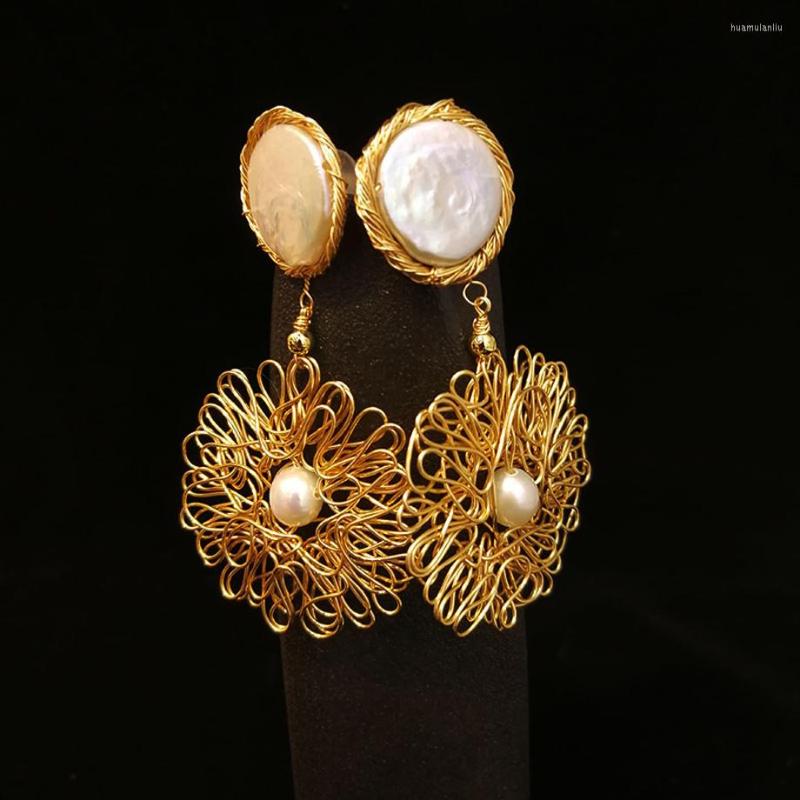Dangle Earrings XF800 Real Natural Baroque Pearl Irregular Freshwater Gold Filled Handmade Fine Jewelry For Women E524
Dangle Earrings XF800 Real Natural Baroque Pearl Irregular Freshwater Gold Filled Handmade Fine Jewelry For Women E524