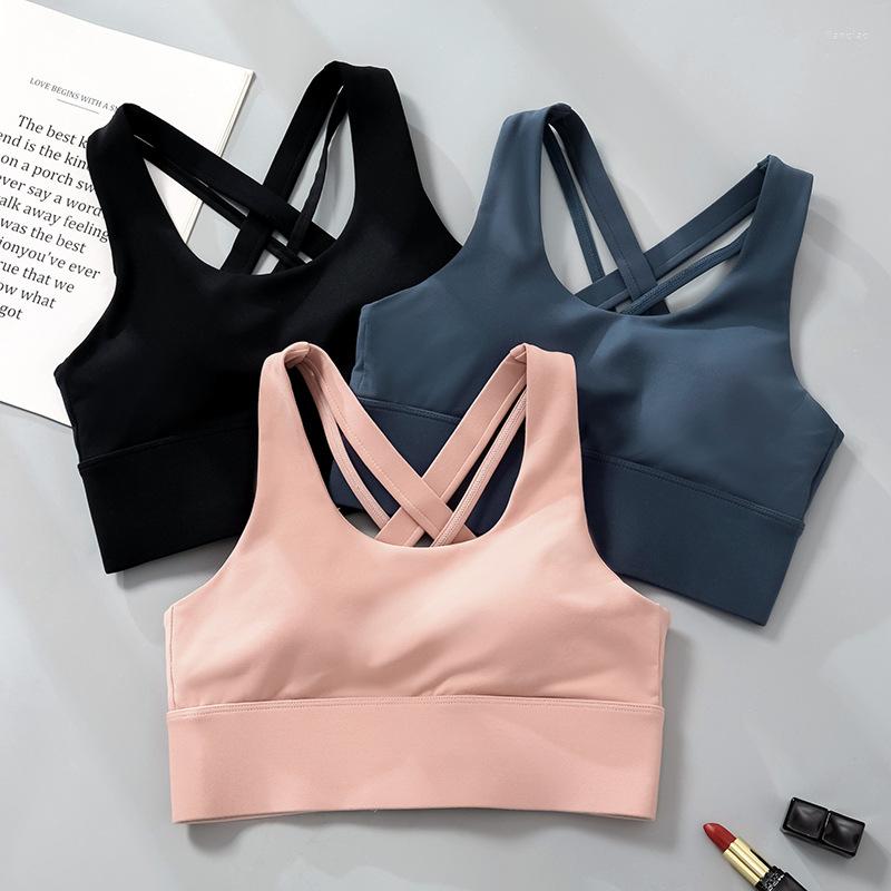 Bras Sets Europe And The United States Large Size Cross Back Sports Bra Yoga Running Gathered Anti- Fitness Underwear Tank, Black
Bras Sets Europe And The United States Large Size Cross Back Sports Bra Yoga Running Gathered Anti- Fitness Underwear Tank, Black