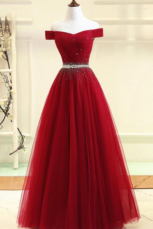 Party Dresses A-Line Off The Shoulder Navy Blue Tulle Prom Dress With Pleats & Crystal Long Formal Women Elegant, Black
Party Dresses A-Line Off The Shoulder Navy Blue Tulle Prom Dress With Pleats & Crystal Long Formal Women Elegant, Black
