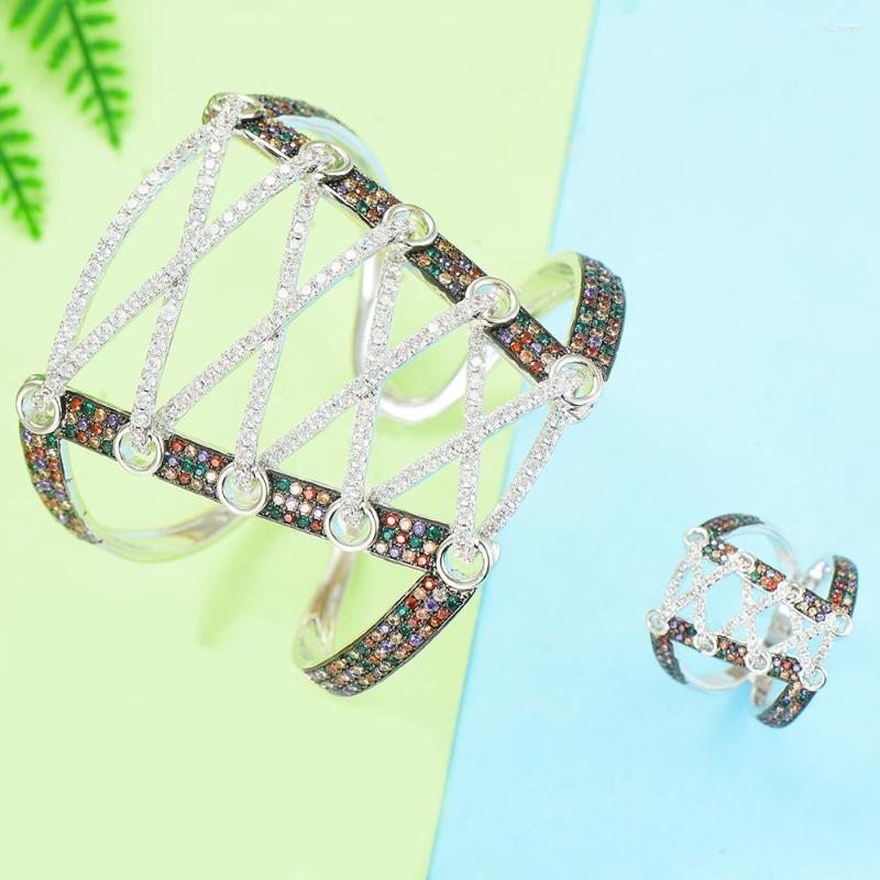 Necklace Earrings Set SISCATHY 2PC Trendy Open Wide Corset Bangle Bracelets/Ring Luxury Micro Cubic Zirconia Girls Women Patry Wedding, Picture shown
Necklace Earrings Set SISCATHY 2PC Trendy Open Wide Corset Bangle Bracelets/Ring Luxury Micro Cubic Zirconia Girls Women Patry Wedding, Picture shown