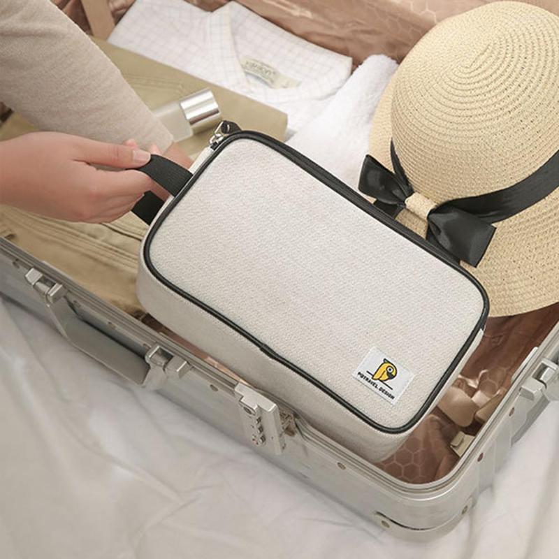 Cosmetic Bags Multi-function Bag Large Capacity Wavy Pattern Canvas Toiletries Handbag Fashion Desktop Organizer For Weekend Vacation, Picture shown
Cosmetic Bags Multi-function Bag Large Capacity Wavy Pattern Canvas Toiletries Handbag Fashion Desktop Organizer For Weekend Vacation, Picture shown