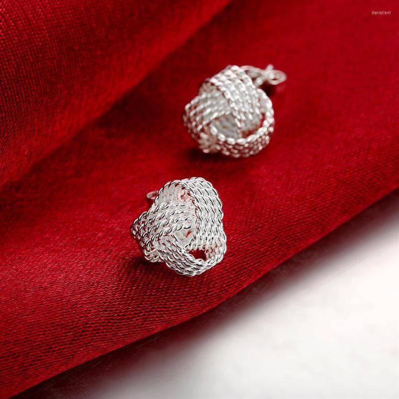 Hoop Earrings 925 Sterling Silver Tennis Bud Weave Stud For Woman Holiday Gifts Wedding Party Fashion Noble Jewelry
Hoop Earrings 925 Sterling Silver Tennis Bud Weave Stud For Woman Holiday Gifts Wedding Party Fashion Noble Jewelry