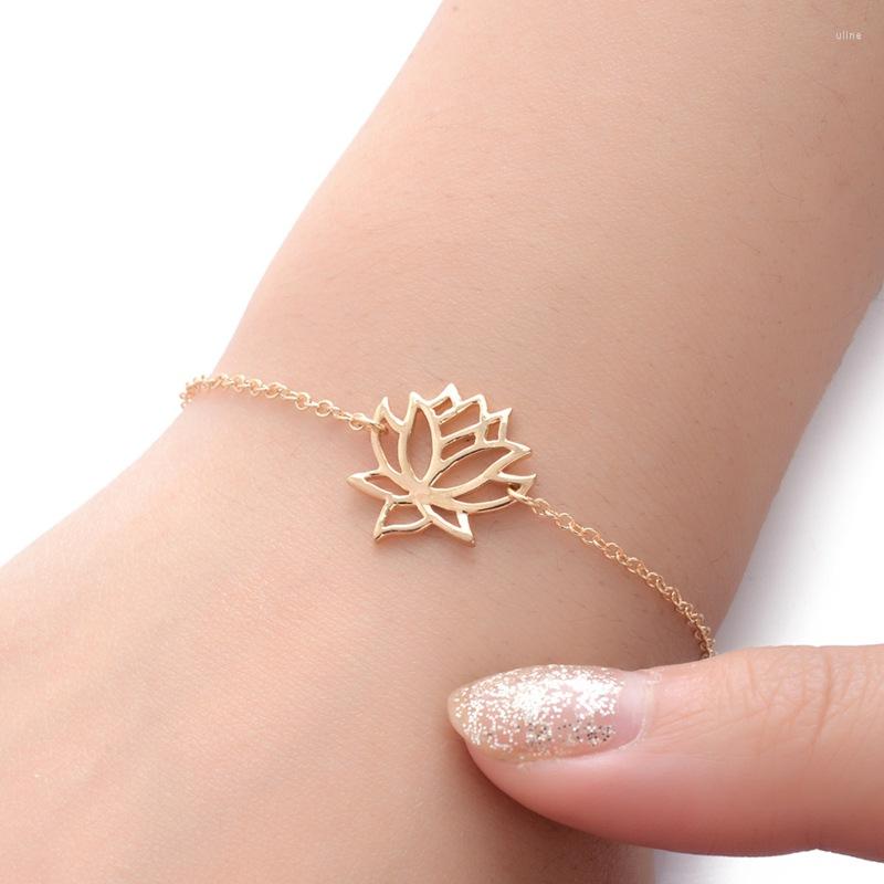 Link Bracelets Stainless Steel Gold Charm Healing Lucky Lotus Flower For Women Boho Jewellery Delicate Chain Yoga Bracelet Mom Gifts
Link Bracelets Stainless Steel Gold Charm Healing Lucky Lotus Flower For Women Boho Jewellery Delicate Chain Yoga Bracelet Mom Gifts