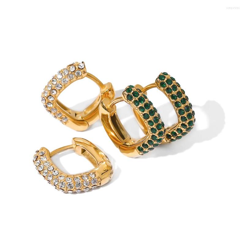 Hoop Earrings Youthway Square Shape White Tiny Zircon Inlaid Huggie Stainless Steel PVD Gold Plated Dainty Waterproof
Hoop Earrings Youthway Square Shape White Tiny Zircon Inlaid Huggie Stainless Steel PVD Gold Plated Dainty Waterproof