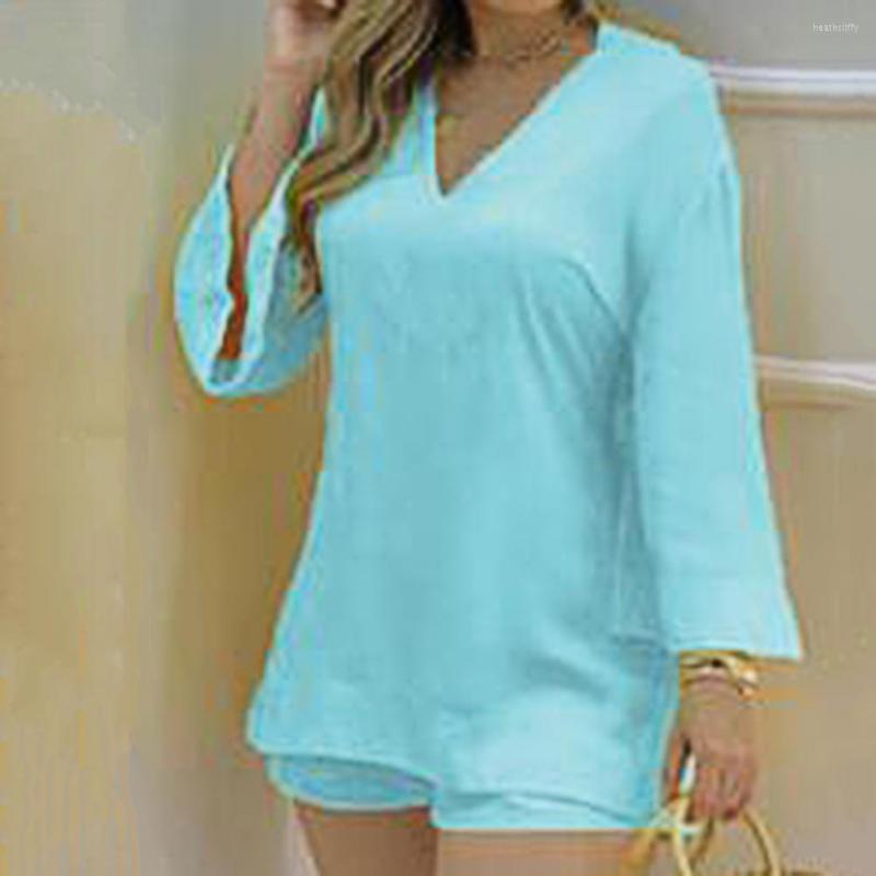 Women' Tracksuits Two Pieces Lady Summer Suit Plain Bell Sleeve V-Neck Loose Top Shorts Set Casual Horn Sleeves T-shirt Pants Streetewear, Purple
Women' Tracksuits Two Pieces Lady Summer Suit Plain Bell Sleeve V-Neck Loose Top Shorts Set Casual Horn Sleeves T-shirt Pants Streetewear, Purple