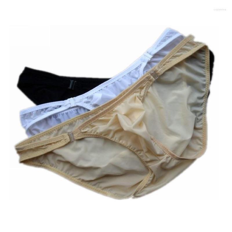 Underpants Low Waist Ice Silk Mens Sexy Underwear Briefs Male Short Panties With Buckle ZJH012S, Rose red
Underpants Low Waist Ice Silk Mens Sexy Underwear Briefs Male Short Panties With Buckle ZJH012S, Rose red
