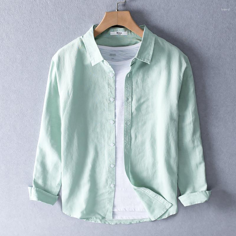 Men's Casual Shirts Style Long-sleeved Linen And Cotton Shirt Men Brand Fashion Turn-down Collar 5 Colors Solid Mens Top Camisa, Gray
Men's Casual Shirts Style Long-sleeved Linen And Cotton Shirt Men Brand Fashion Turn-down Collar 5 Colors Solid Mens Top Camisa, Gray