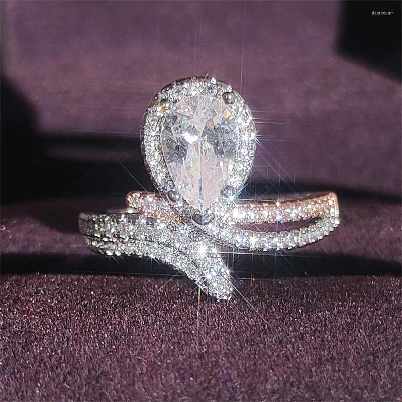 Wedding Rings 2022 Snake Rose Gold Silver Color Pear Engagement Ring Africa Bridal For Women Lady Anniversary Gift Jewelry R5413
Wedding Rings 2022 Snake Rose Gold Silver Color Pear Engagement Ring Africa Bridal For Women Lady Anniversary Gift Jewelry R5413