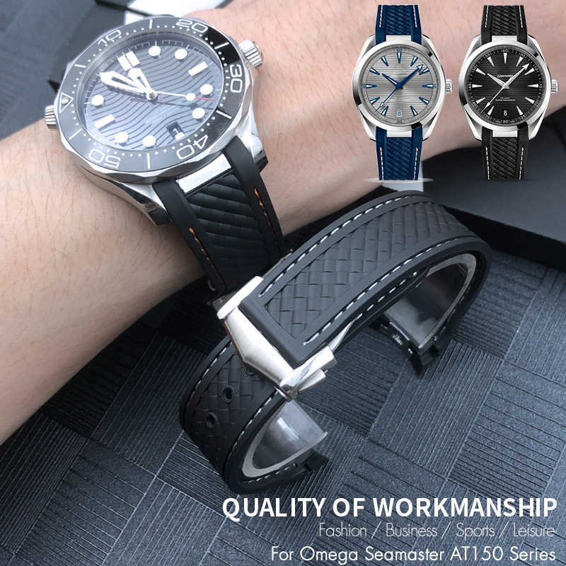 Watch Bands 19mm 20mm Watchband For Omega Seamaster AQUA TERRA AT150 Ultra Light 8900 Silicone Rubber Premium Deployment Buckle Watch Strap T221213
Watch Bands 19mm 20mm Watchband For Omega Seamaster AQUA TERRA AT150 Ultra Light 8900 Silicone Rubber Premium Deployment Buckle Watch Strap T221213