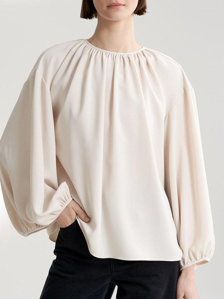 Women' T Shirts 2022 Designer Women' Chiffon Shirt Lantern Sleeve Temperament Elegant Commuter Loose Round Neck Milk White Pullover
Women' T Shirts 2022 Designer Women' Chiffon Shirt Lantern Sleeve Temperament Elegant Commuter Loose Round Neck Milk White Pullover